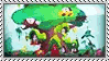 A stamp that plays a short gif of the My Little Pony intro sequence, showing the Mane 6 before cutting to the My Little Pony logo. The stamp has a white border.